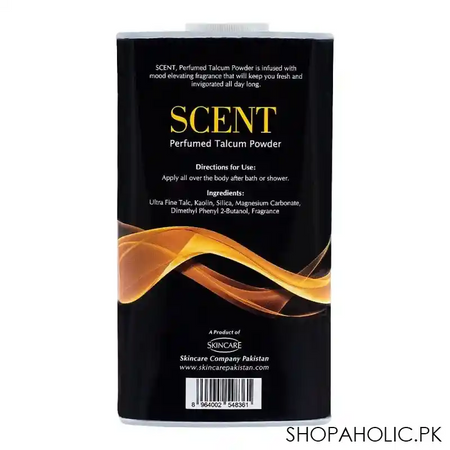 skincare scent charm perfumed talcum powder, 230g image2