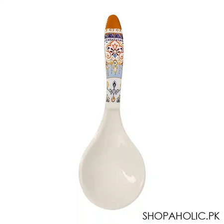Sky Melamine Big Soup Spoon, Golden, Elegant Design, Durable Kitchen Utensil - Main Image