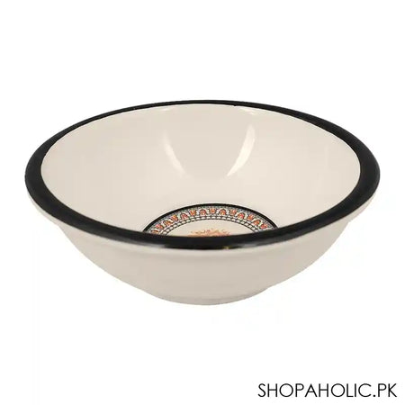 Sky Melamine Bowl, Black, 4 Inches, Classic Design, Durable Tableware - Main Image