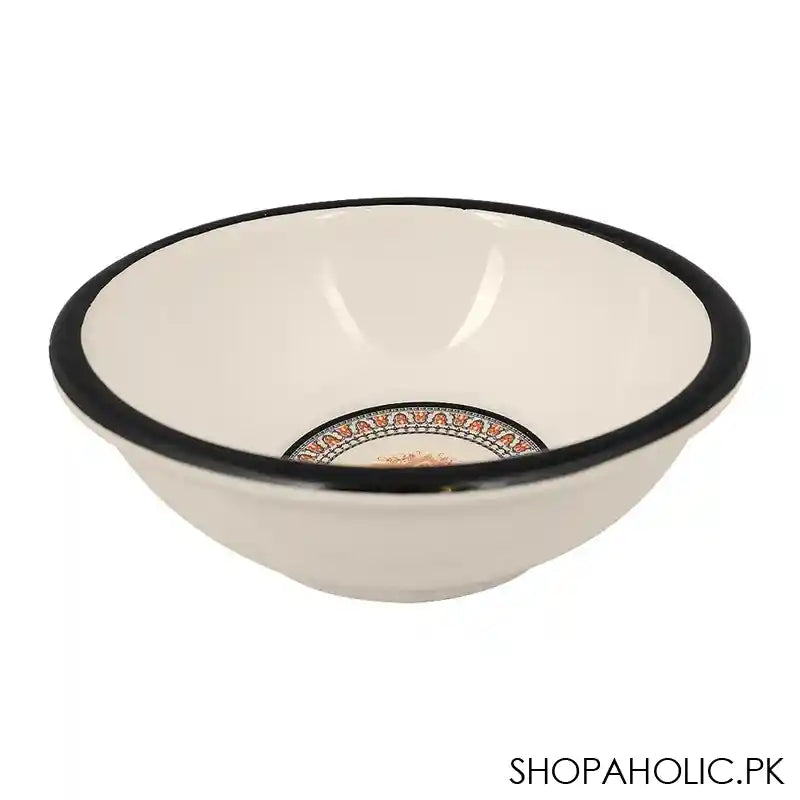 Sky Melamine Bowl, Black, 4 Inches, Classic Design, Durable Tableware - Main Image