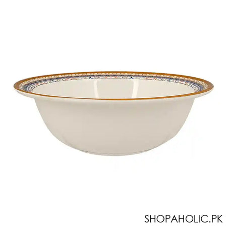 Sky Melamine Bowl, Golden, 9 Inches, Elegant Design, Durable Tableware - Main Image