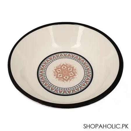 Sky Melamine Custard Bowl, Black, Classic Design, Dessert Dish - Main Image