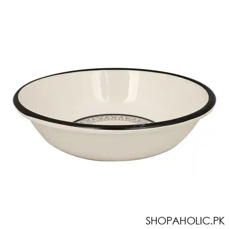 Sky Melamine Custard Bowl, Black, Classic Design, Dessert Dish - Image 2