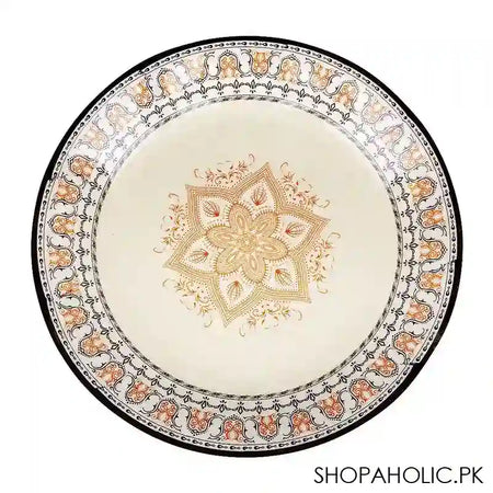 Sky Melamine Deep Plate, Black, Classic Design, Durable Tableware - Main Image