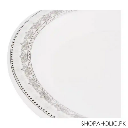 sky melamine deep plate, grey, quarter image3