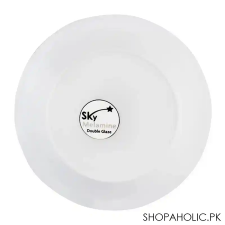 sky melamine deep plate, grey, quarter image4