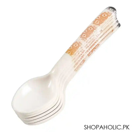 Sky Melamine Dinner Spoon, Black, 6-Pack - Main Image