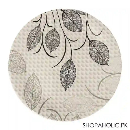 Sky Melamine Flat Plate, Ajrak Print, 10 Inches, Cultural Design, Durable Tableware - Main Image