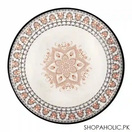sky melamine flat plate, black, 10 inches image2