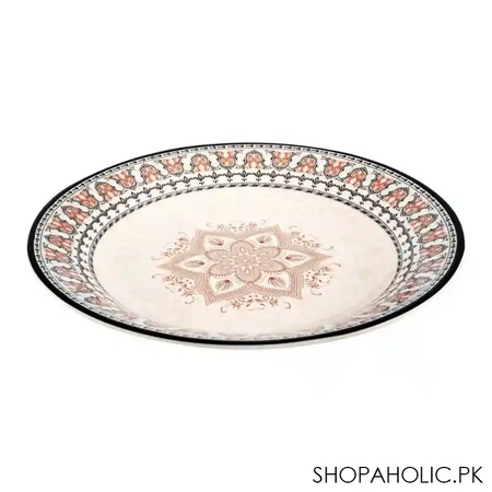 sky melamine flat plate, black, 10 inches main image