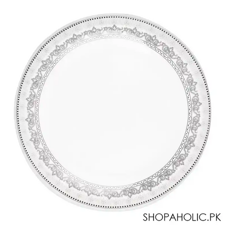 sky melamine flat plate, grey 10 inches image2