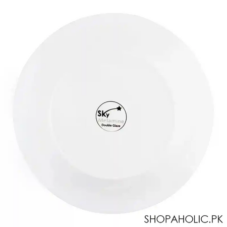 sky melamine flat plate, grey 10 inches image4