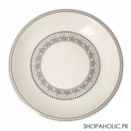Sky Melamine Nihari Plate, Grey, 8 Inches, Stylish Design, Durable Tableware - Main Image