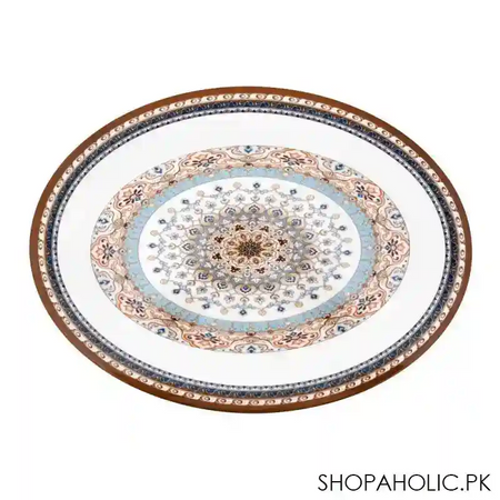 sky melamine rice dish, golden main image