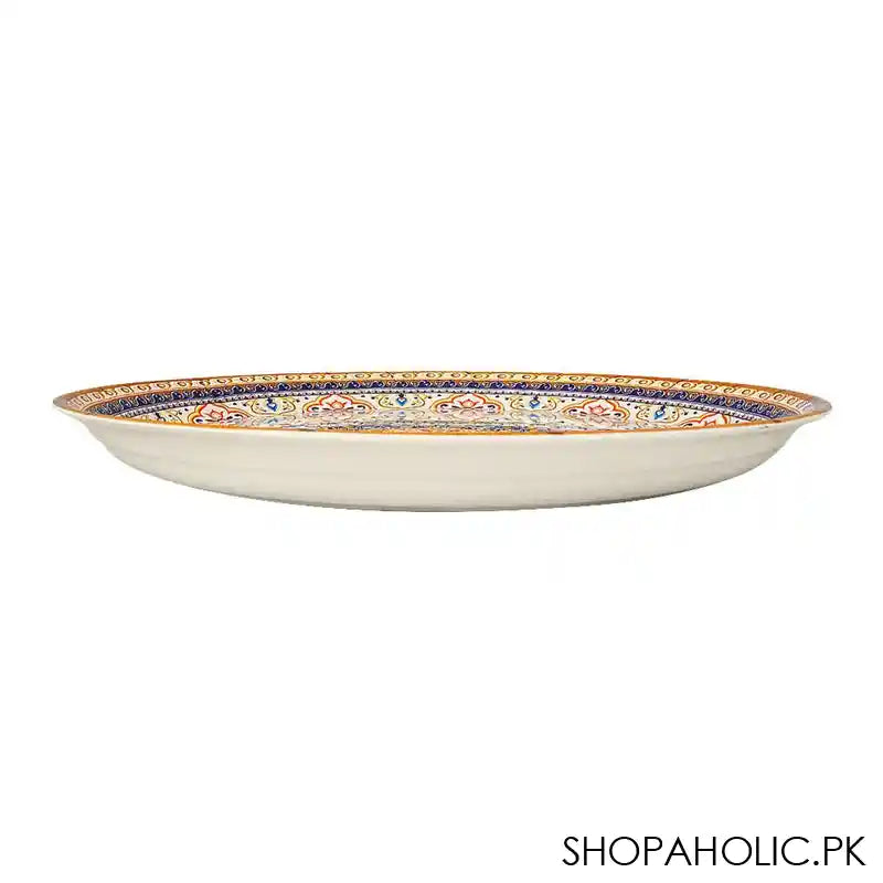 Sky Melamine Thal, Medium, Golden, 15 Inches, Elegant Serving Plate, Durable Design - Image 2