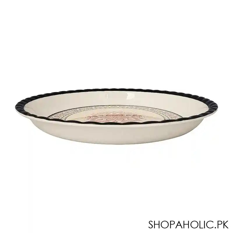 Sky Melamine Thal, Small, Black, 12 Inches, Classic Design, Serving Plate - Image 2