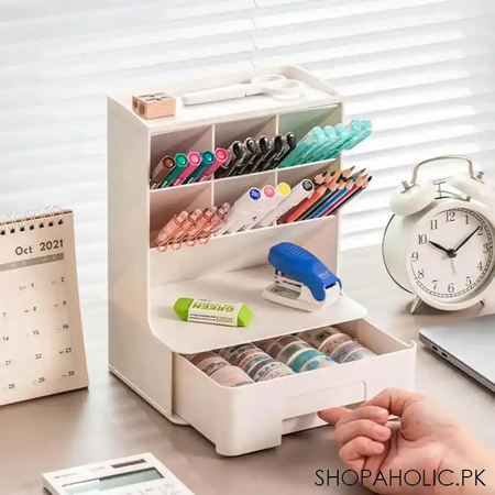 slop desktop storage box with drawer image2