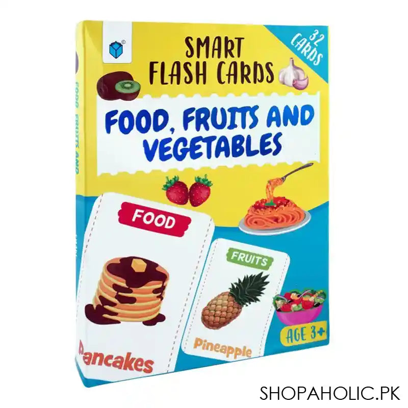 Smart Flash Card Food, Fruits & Vegetables Book, For 3+ Years - Main Image