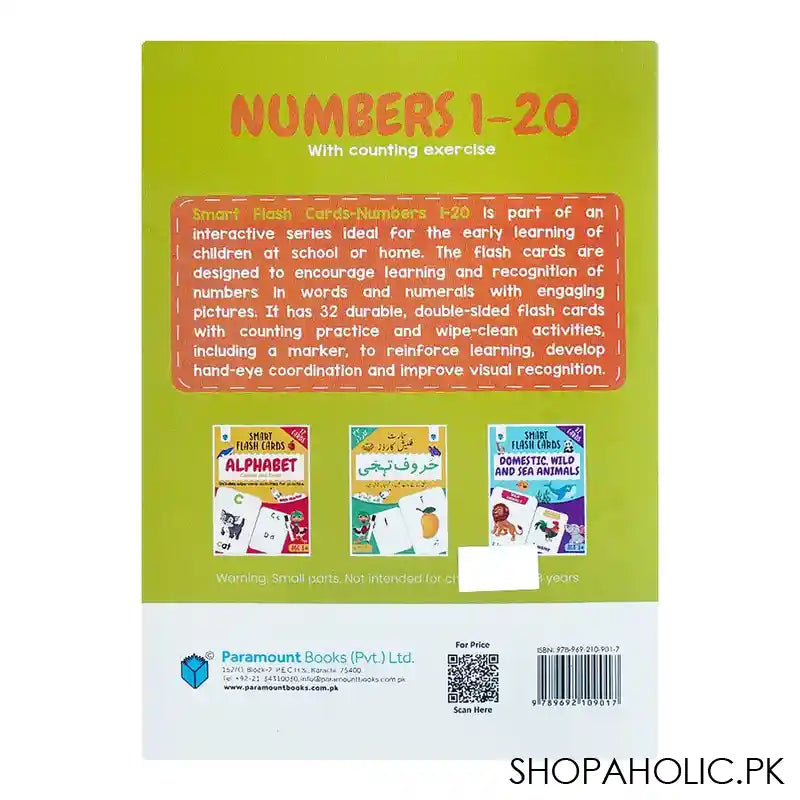 Smart Flash Card Number, 1-20 Book With Counting Exercise - Image 2