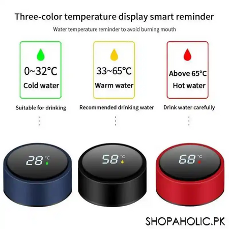 smart stainless steel water bottle with led temperature display   500ml image7