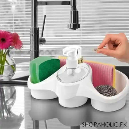 snip soap dispenser with sponge holder image2