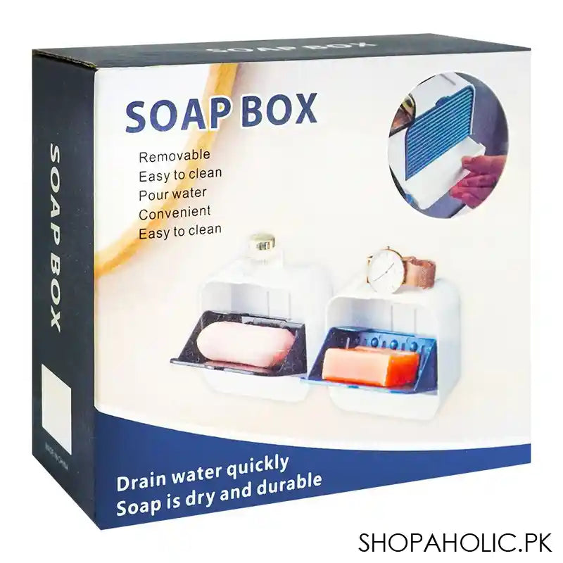 Blue Soap Box Dish Square - Main Image