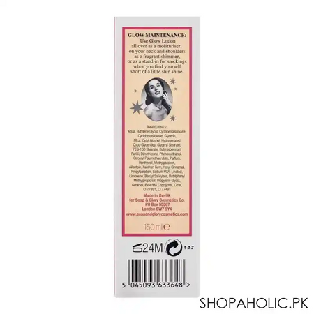 soap & glory glow hydrating glimmer body lotion, 150ml image2