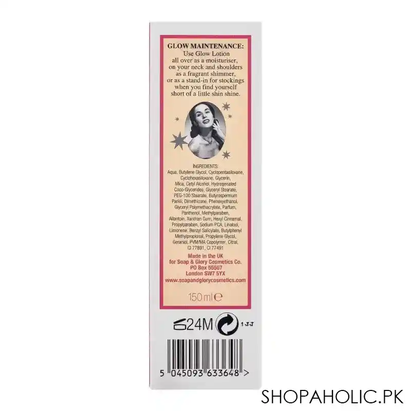 soap & glory glow hydrating glimmer body lotion, 150ml image2