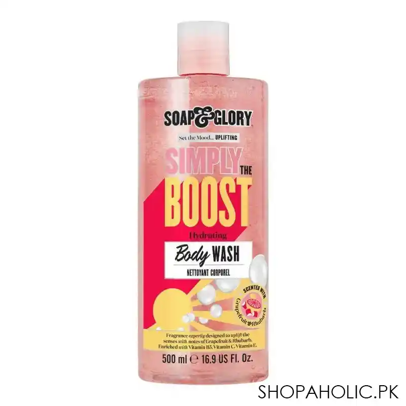 soap & glory simply the boost hydrating body wash, nettoyant corporel, 500ml main image