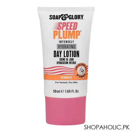 Soap & Glory Speed Plump Intensely Hydrating Day Lotion, Hyaluronic Acid, For Normal & Dry Skin, 50ml - Main Image