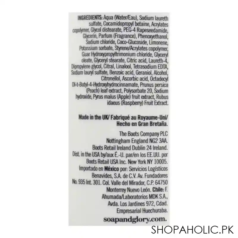 soap & glory the real zing radiance boosting body wash, 500ml image2