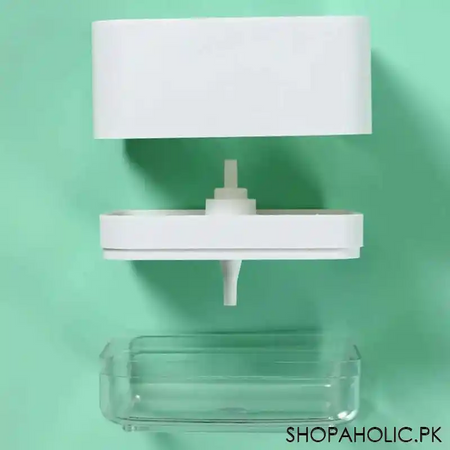 soap pump dispenser with sponge holder caddy image3