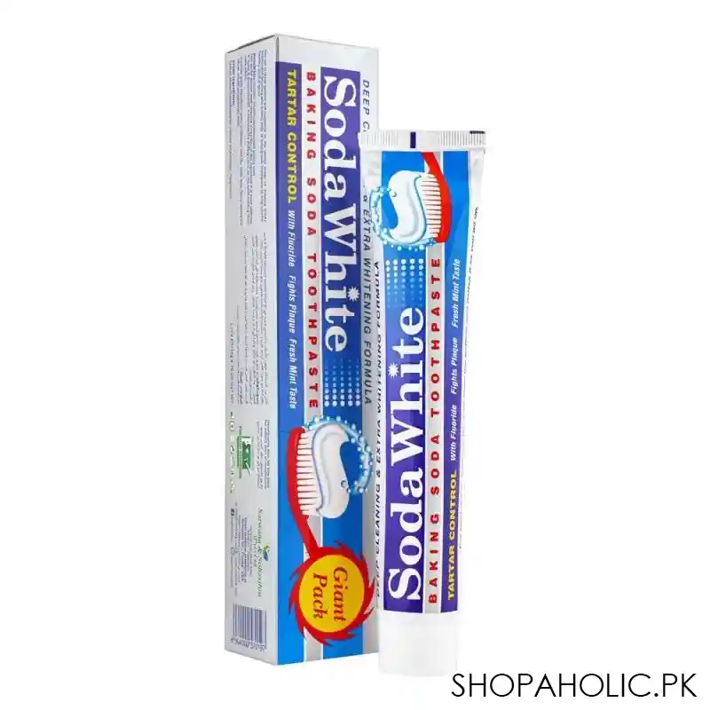 soda white baking soda tartar control toothpaste giant pack, 135g main image