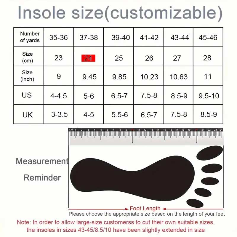 Soft Comfortable Memory Foam Insole for Women