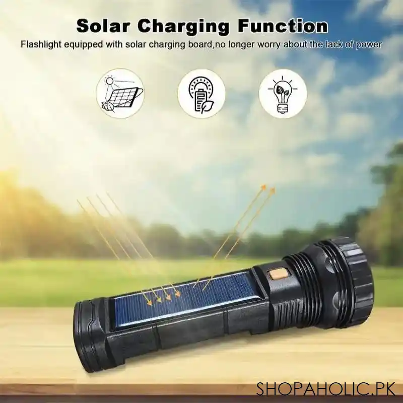 solar led flashlight image3