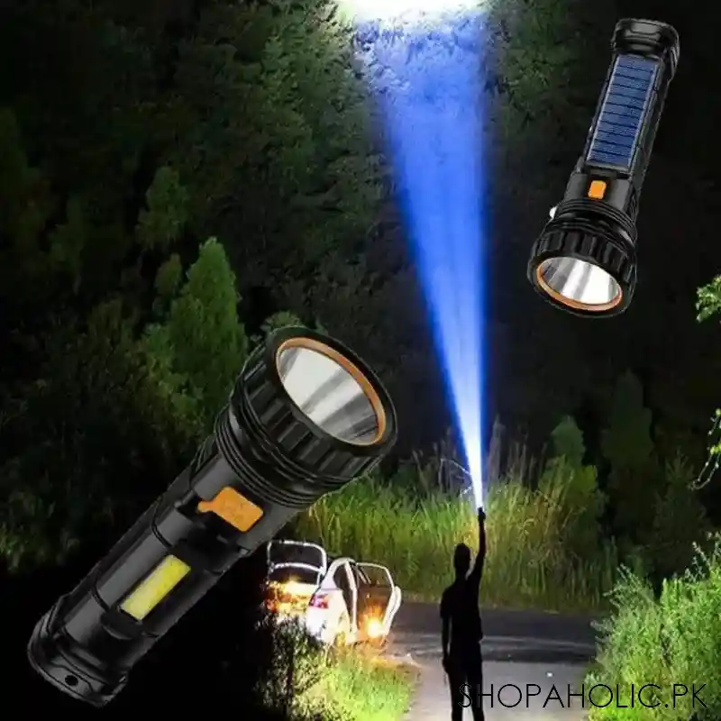 solar led flashlight main image