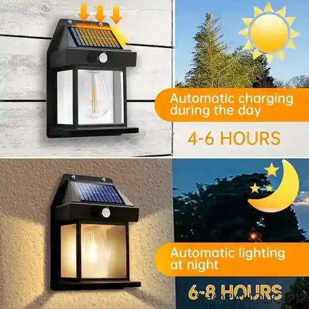 solar outdoor wall light with motion sensor image3
