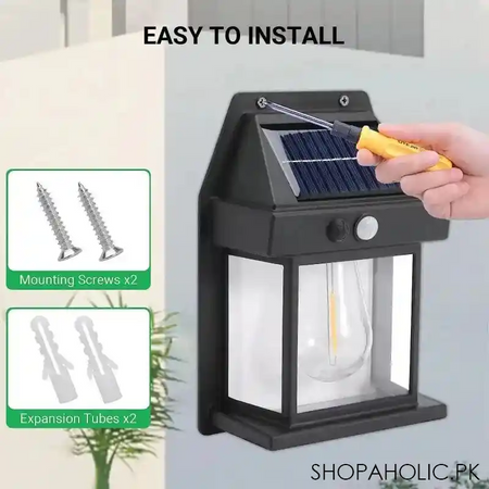 solar outdoor wall light with motion sensor image5