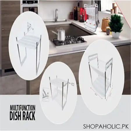solid multifunctional dish rack image3