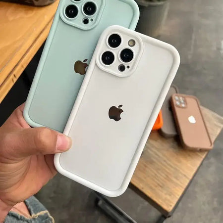Solid Silicone Apple Logo iPhone Case Cover