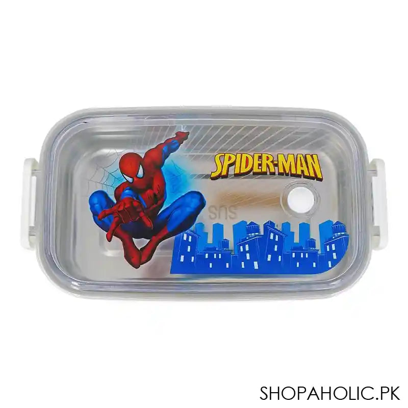 Spider Man Stainless Steel Lunch Box, White, 6.7in (H) x 3.7in (W) x 1.7in (D), 0030-K2 - Image 2