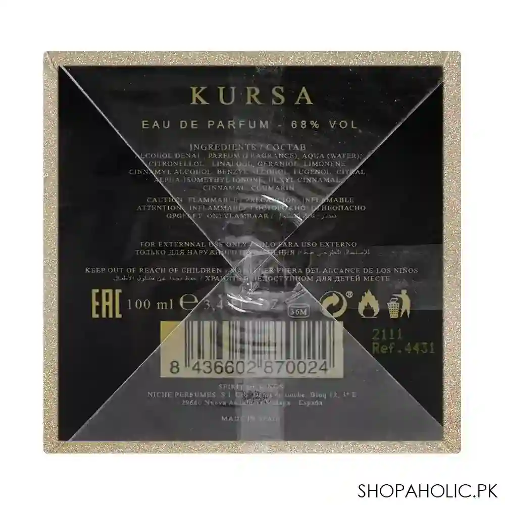 spirit of kings kursa eau de parfum, for men & women, 100ml image4