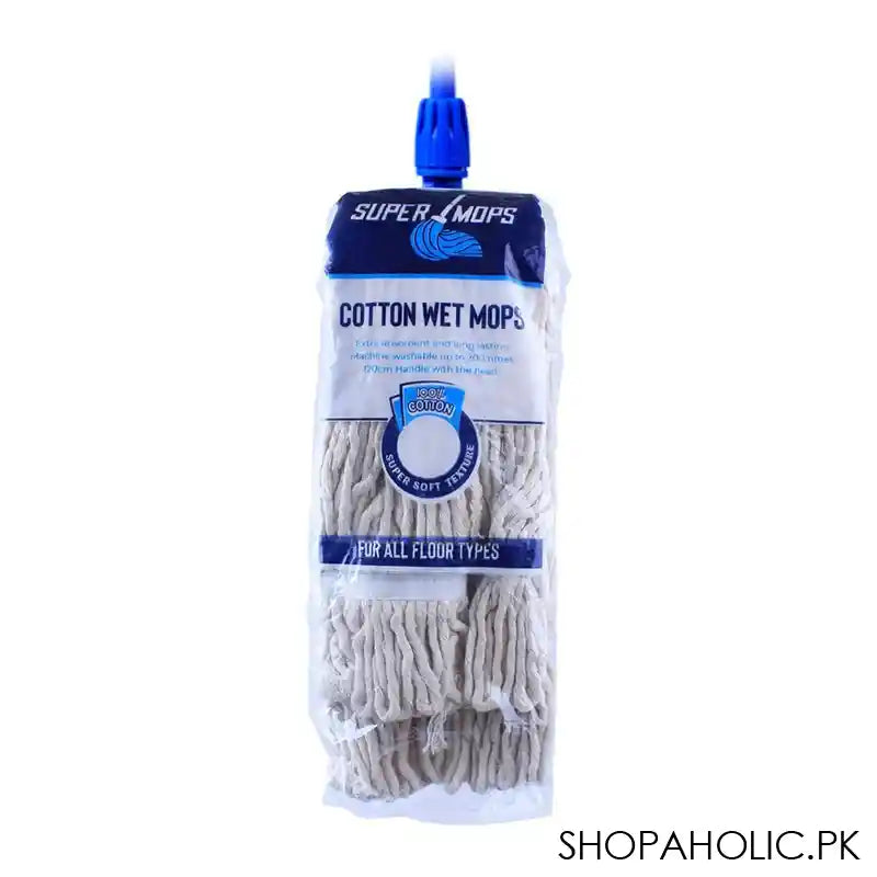 Spontex Super Mops Cotton Wet Mops, For All Floor Types - Image 2