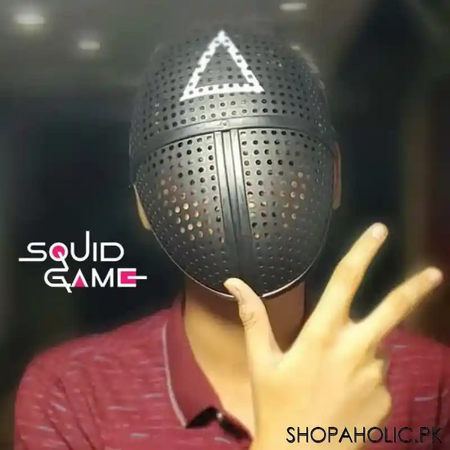 squid game triangle guard mask main image