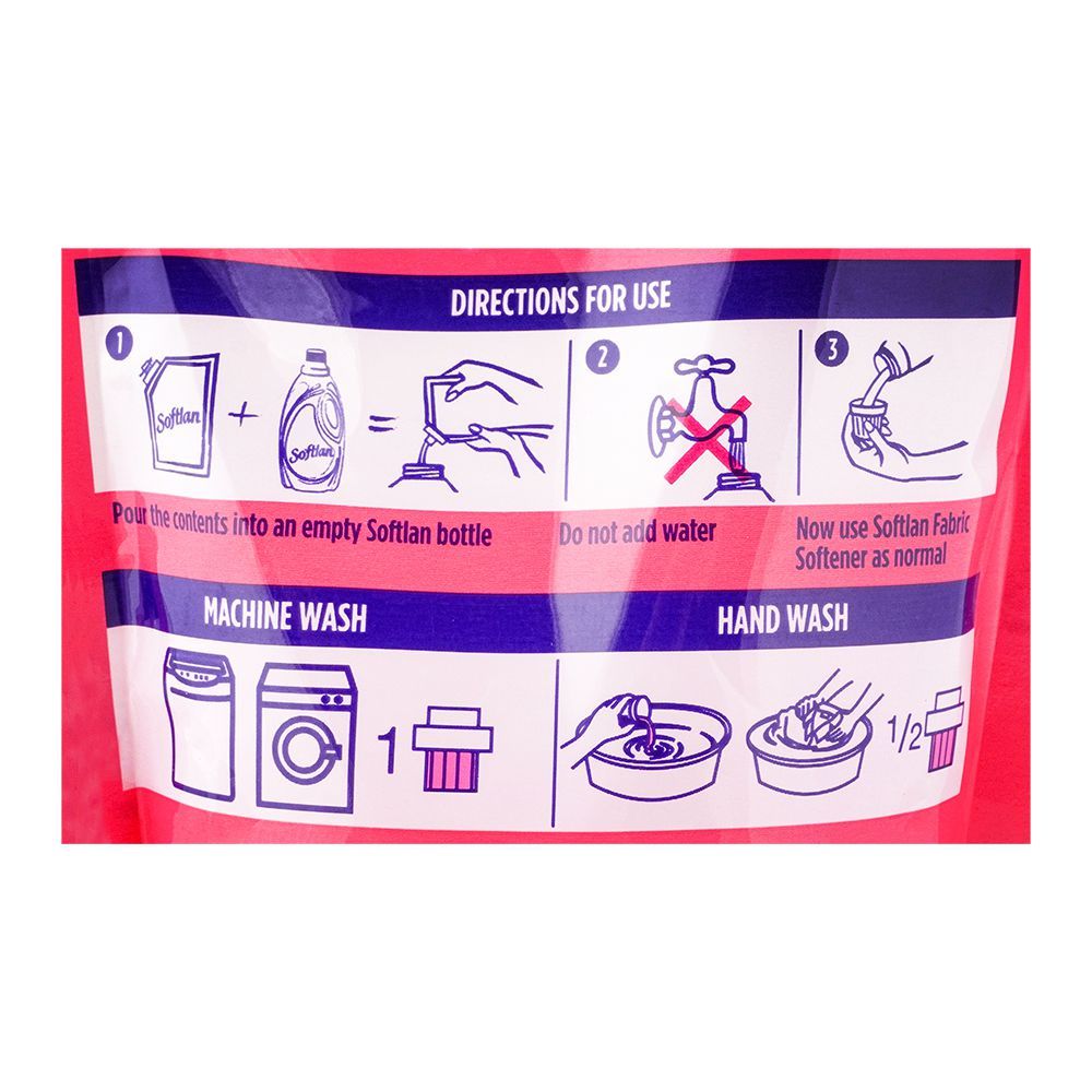 Softlan Fabric Conditioner, Floral Fantasy, Pouch, 450ml - Image 3