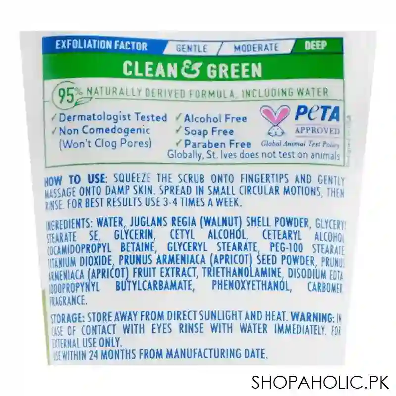 st. ives fresh skin apricot face scrub, 150g image3