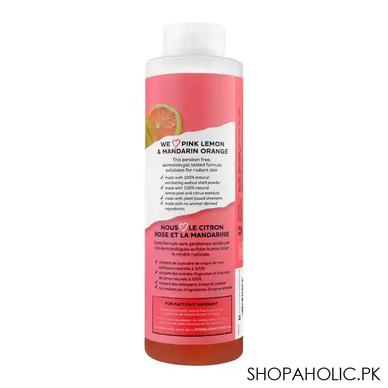 St. Ives Pink Lemon & Mandarin Orange Exfoliating Body Wash, 650ml - Image 3