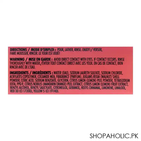 St. Ives Pink Lemon & Mandarin Orange Exfoliating Body Wash, 650ml - Image 2