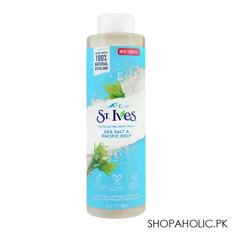 St. Ives Sea Salt & Pacific Kelp Exfoliating Body Wash, 650ml - Main Image