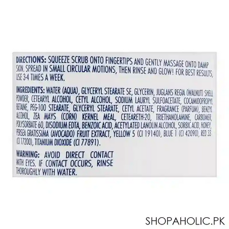 st. ives soft skin avocado & honey scrub, tube, 170g image3